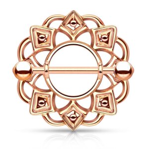 Rosegold Steel - Nipple Shield - Tribal Rosegold