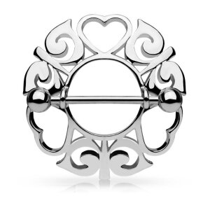 Steel - Nipple Shield - Hearts