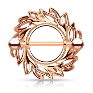 Rosegold Steel - Nipple Shield - Wirbel Rosegold