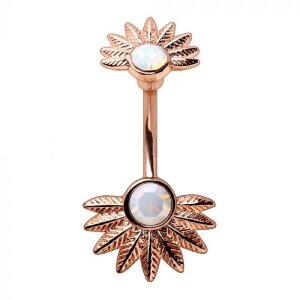 Rosegold Steel - Banane - Opalit - Kristall