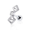 Stahl - Barbell - Tragus - Quadrate
