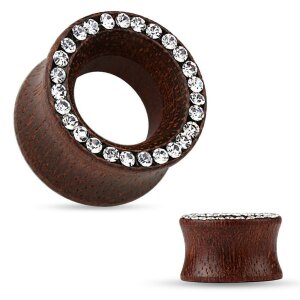 Bois - Tunnel de chair - Cristal 16 mm