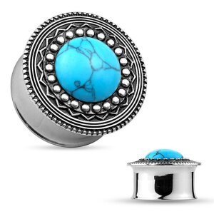 Steel - Plug - Turquoise - Decorations