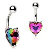 Steel - Banana - Crystal Heart - Rainbow