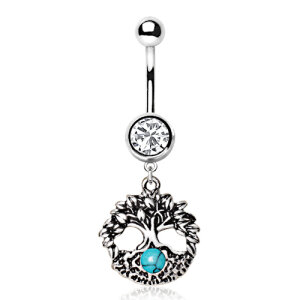 Steel - Banana - Tree of life - Turquoise