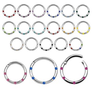 Steel - Segment Clicker - Crystal SB - Light Sapphire