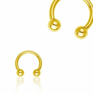 Gold Steel - CBR Circular Barbell (horseshoe)
