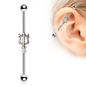 Steel - Industrial Barbell - Poseidons Trident - Crystal