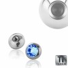 Titanium - rounddisc - crystal - Blue