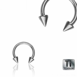 Ti-Gloss Titanium - CBR Circular Barbell (horseshoe) -...