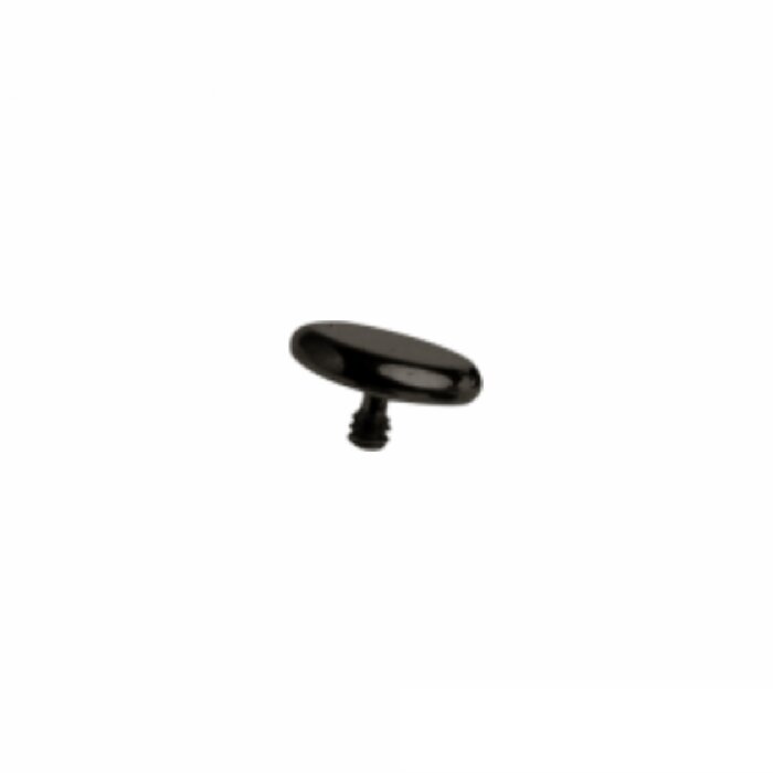 Black Titanium - Dermal Anchor Flat Disc - 1,2 mm
