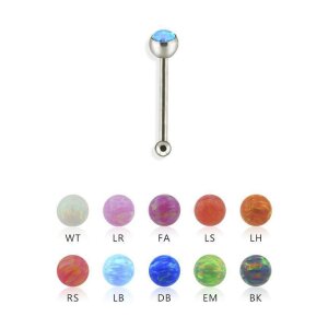 Steel - Nose Stud - Opal