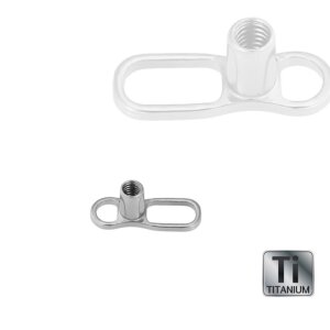 Titan - Mini Dermal Anchor Base - 1,2 mm - 2 Loch