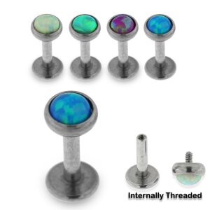 Stahl - Labret - Opal - Innengewinde