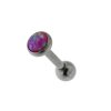 Stahl - Tragus - Opal - Flat Disc FA - Fuchsia