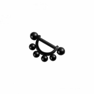 Black Steel - Ear piercing - multiball