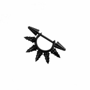 Black Steel - Ear piercing - cones - design