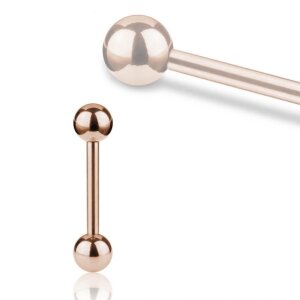 Rosegold Steel - Barbell 2,5 mm 12 mm 6 mm