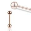 Rosegold Steel - Barbell 2,5 mm 12 mm 6 mm