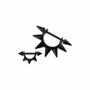 Black Steel - Ohrpiercing - Multispitzen