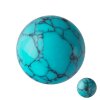 Acrylic - Screw Ball - Turquoise Stone 1,6 x 5mm
