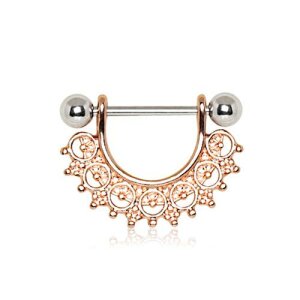 Rosegold Steel - Nipple Ring