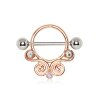 Rosegold Steel - Circular Nipple Ring - Renaissance
