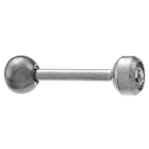 Steel - barbell - crystal - Studex System 75