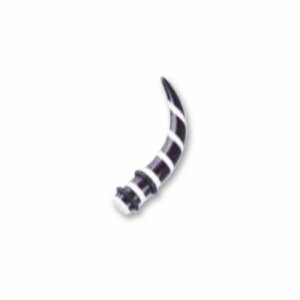 Acrylic - Taper/Expander - Zebra - Black-white