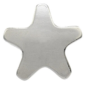 Steel - ear studs - star - Studex System 75