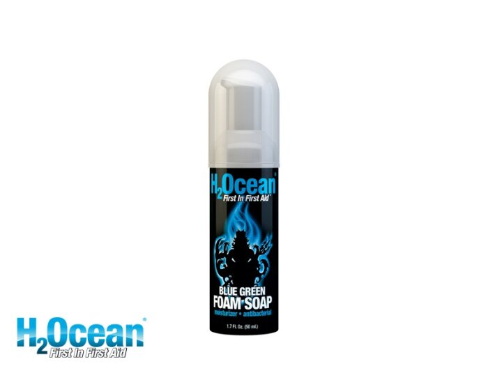 h2o blue green foam soap