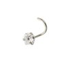 Steel - Nose Spiral - Crystal - Heart