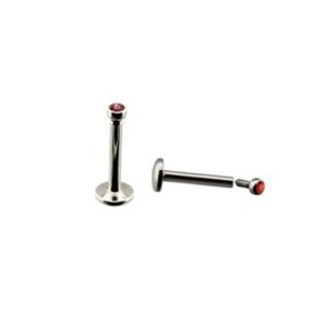 Steel - Labret - Crystal - Internally Threaded