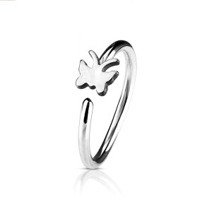 Steel - Nose Ring - Butterfly