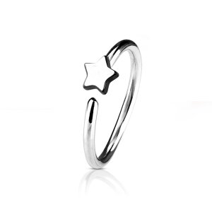 Steel - Nose Ring - Star - bendable