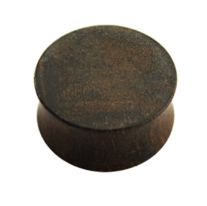 Hout - Plug - donkerbruin - esdoorn 18 mm