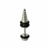 Stahl - Fake Plug - Spitze geriffelt