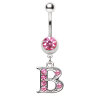 Stahl - Banane - Kristall pink - Alphabet