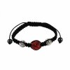 Shamballa Armband - Makramee - Kristalle & Hematite Stopper