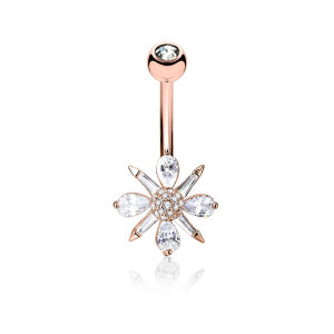 Steel - Banana - iceflower - Crystal Rosegold Steel