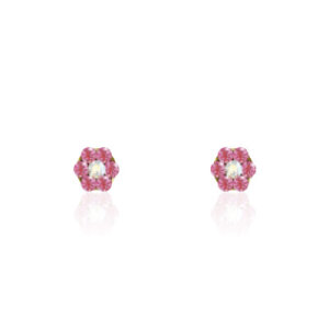 Goldsteel - Studs - Mini Flowers 3 mm - Rose - Studex - KidsBox