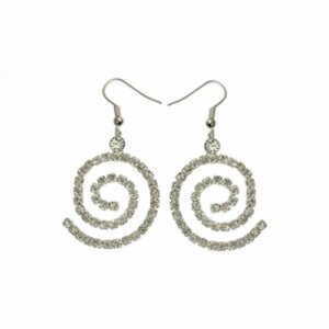 Stainless Steel - Ear ring - Crystal - spiral