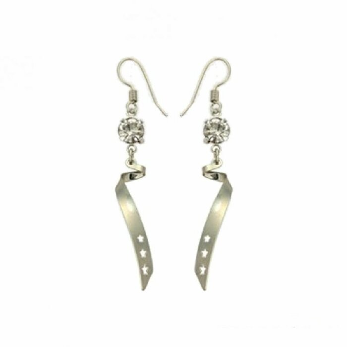 Stainless Steel - Ear ring - Crystal - decorated