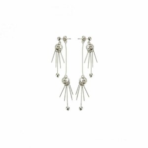 Stainless Steel - Ear ring - Crystal - abstract