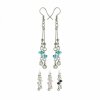 Stainless Steel - Ear ring - Crystal - abstract with Crystals