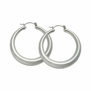 Stainless Steel - Creole - silver - round