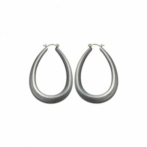 Stainless Steel - Ear ring - Black - drops shape