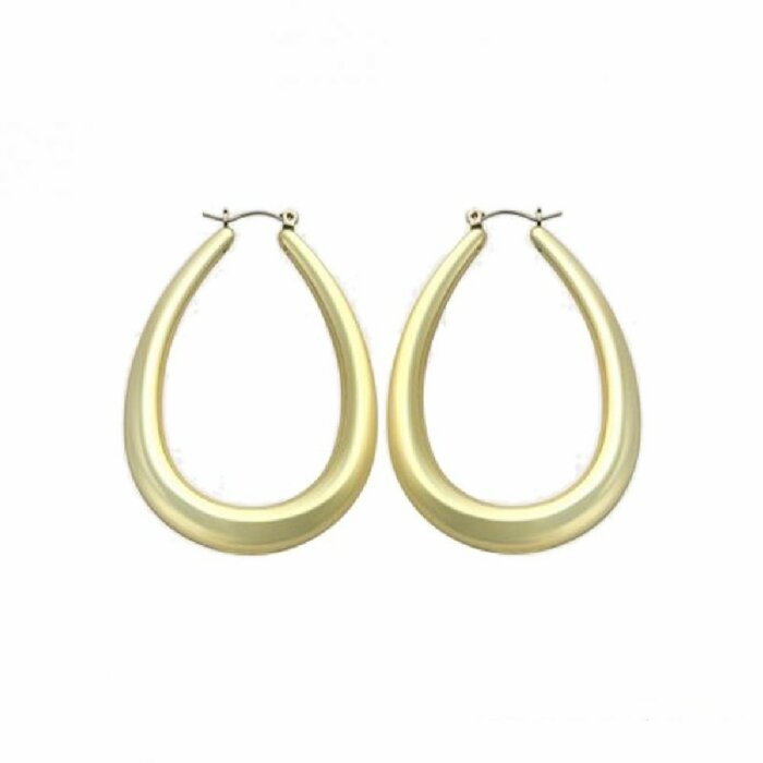 Edelstahl - Ohrring - Gold - Tropfenform