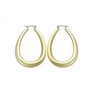 Stainless Steel - Ear ring - Gold - drops shape