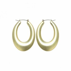 Stainless Steel - Ear ring - Gold - drops shape curved